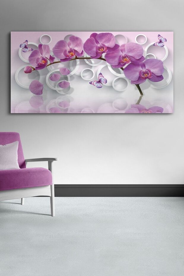 Mor Orkide Kanvas-canvas Tablo - 5