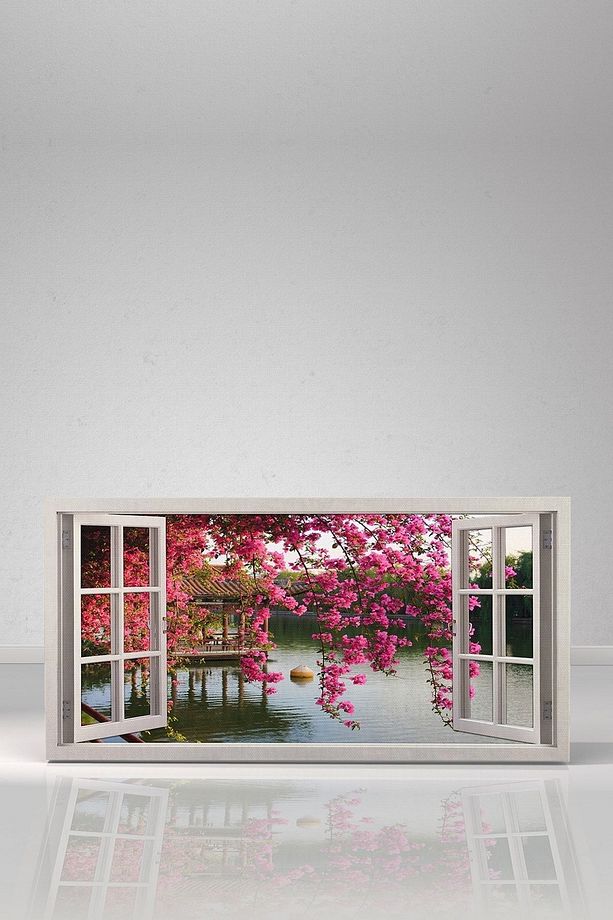 Sahile Açılan Pencere Kanvas-canvas Tablo - 7