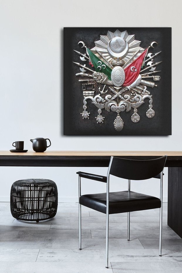 Ottoman Coat of Arms One Piece Square Canvas - Canvas Painting