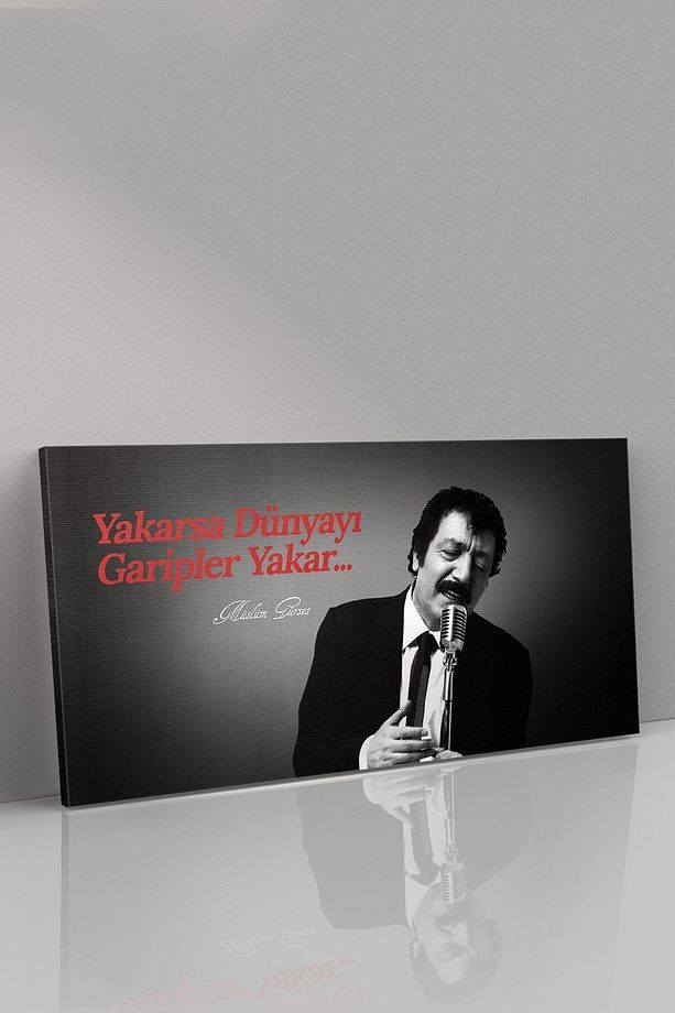 Müslüm Gürses Yakarsa Dünyayı Garipler Yakar Kanvas-canvas Tablo - 3