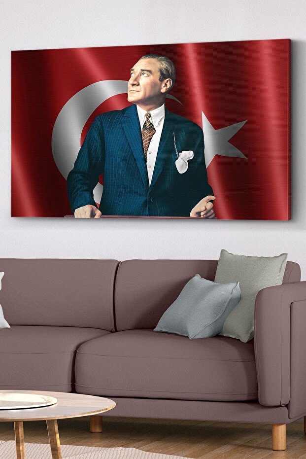 Turkish Flag Atatürk Canvas Painting