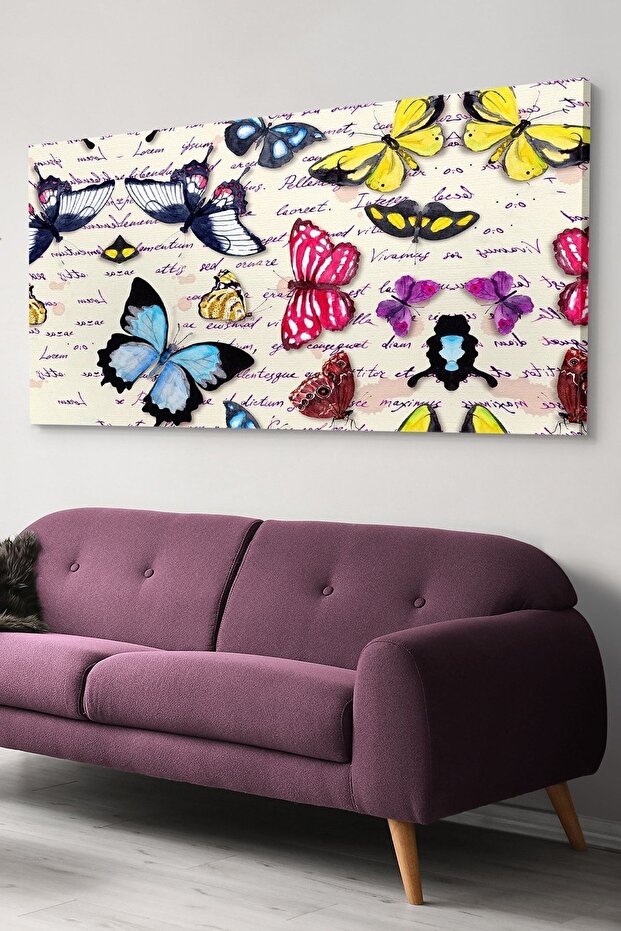 Colorful Butterflies Canvas-Canvas Painting
