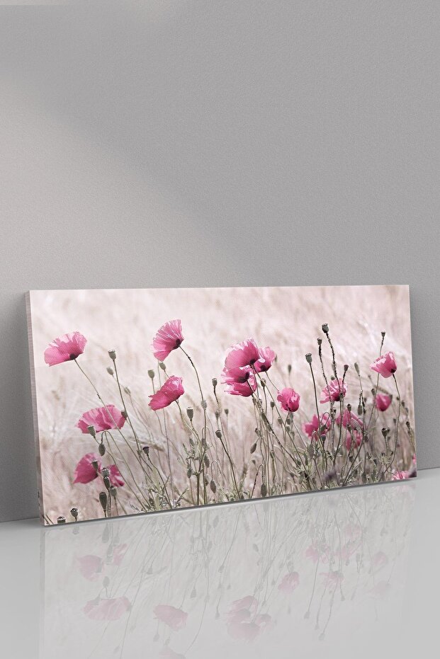 Haşhaş Tarlası Kanvas Canvas Tablo - 3