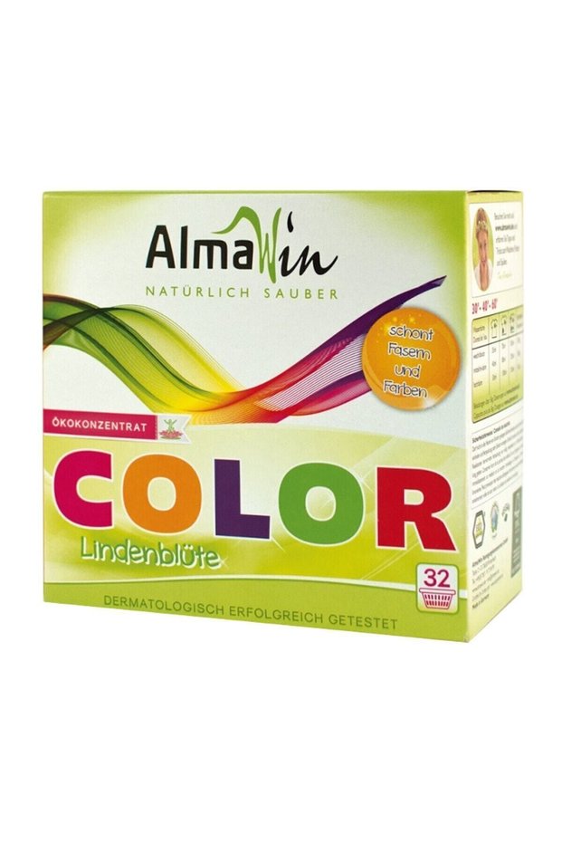 Powder detergent for colored laundry