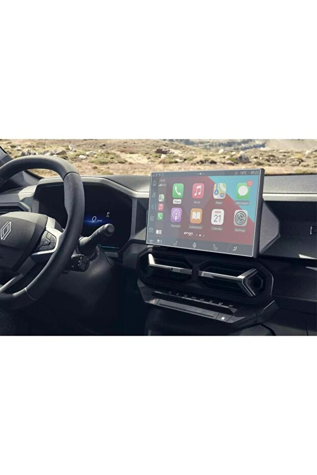 Renault Duster E-Tech - واقي شاشة متعدد الوسائط غير لامع مقاس 10.1 بوصة - 3