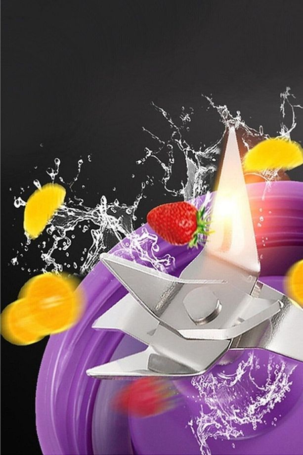 Portatif Taşınabilir El Blender 380 ml 6 Bıçaklı Usb Şarjlı Blender RCN-blender - 6