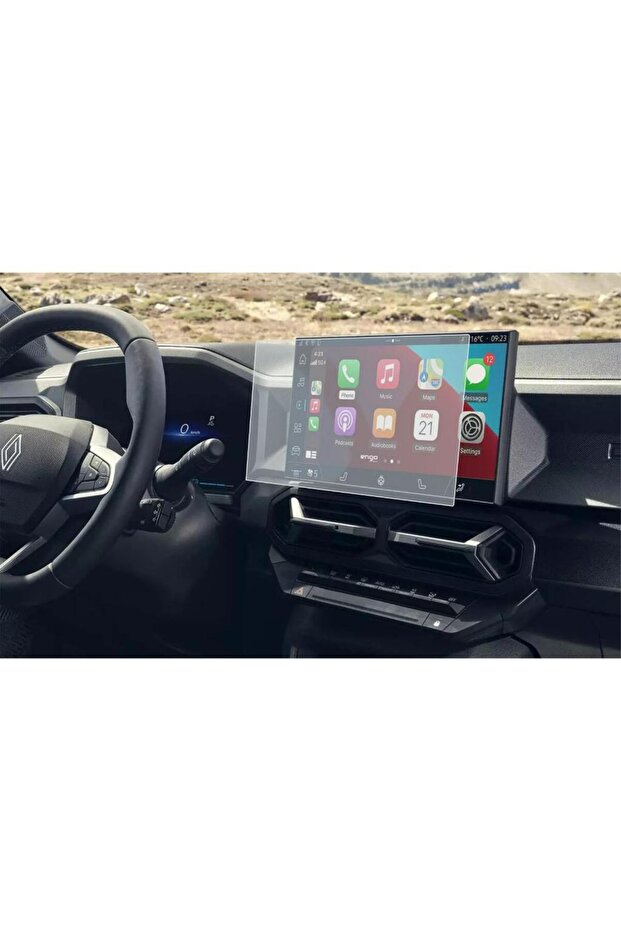 Renault Duster E-Tech - واقي شاشة متعدد الوسائط غير لامع مقاس 10.1 بوصة - 4