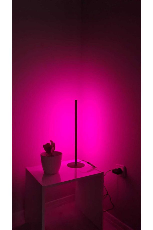 RGB Lambader Bluetooth Mobil Kontrollü Dekoratif Masaüstü Yatak Başı LED Lambader Aydınlatması 50CM - 4
