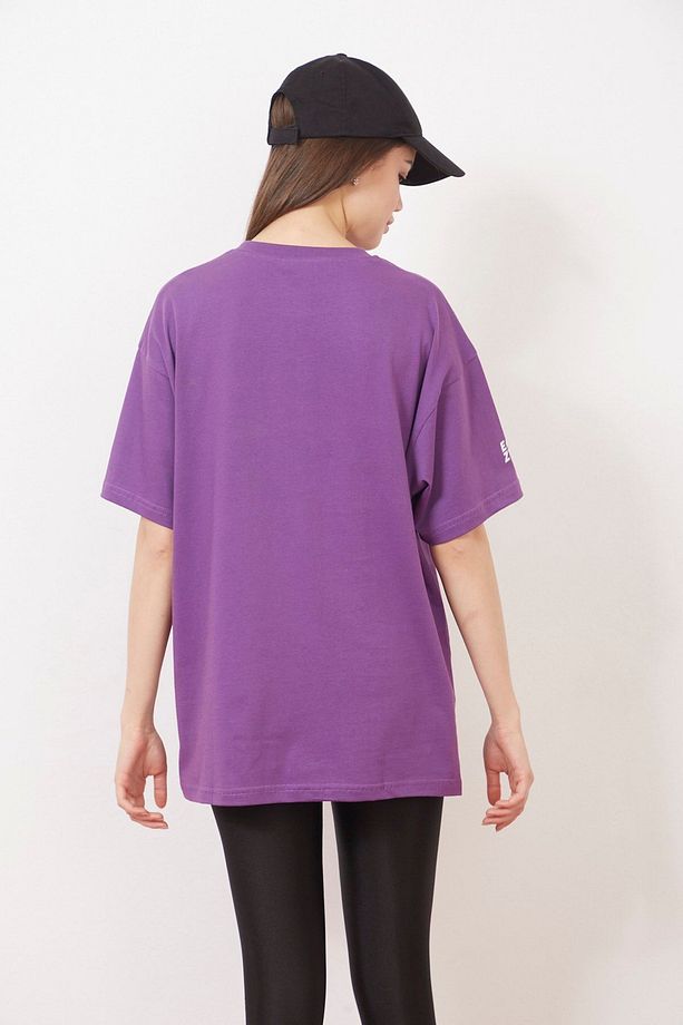 Eazy Mor Choose Different Unisex Oversize Baskılı Kısa Kollu T-shirt - 5