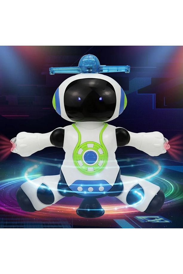 DANS EDEN ROBOT PERVANELİ 3D IŞIKLI SESLİ MÜZİKLİ PİLLİ ROBOT OYUNCAK - 1