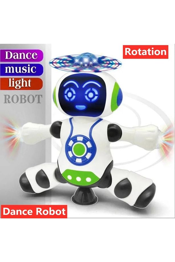 DANS EDEN ROBOT PERVANELİ 3D IŞIKLI SESLİ MÜZİKLİ PİLLİ ROBOT OYUNCAK - 4