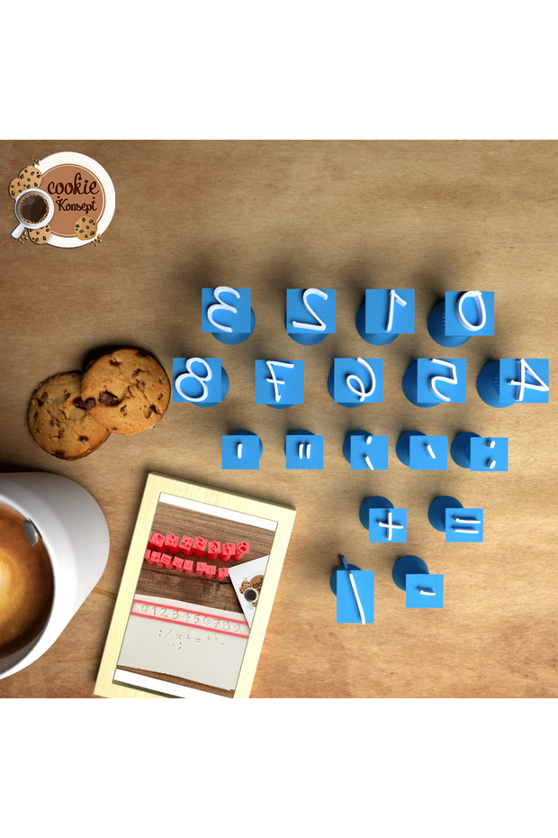 مجموعة أرقام الكوكيز والطين والسيراميك والصابون - 1