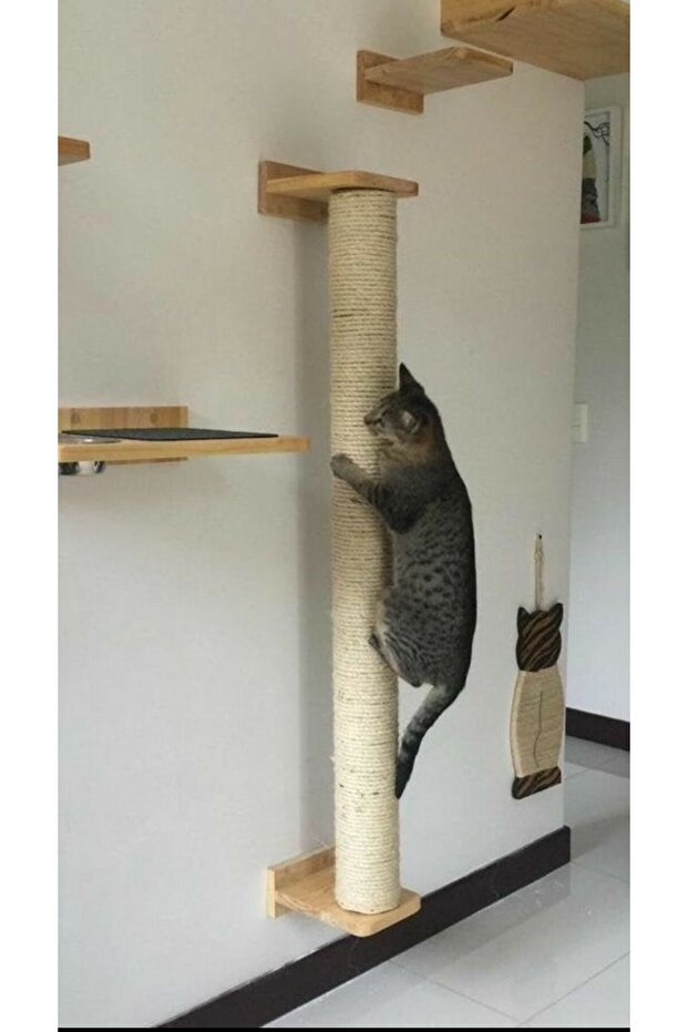 1 Meter Wall Mounted Cat Scratcher - 1