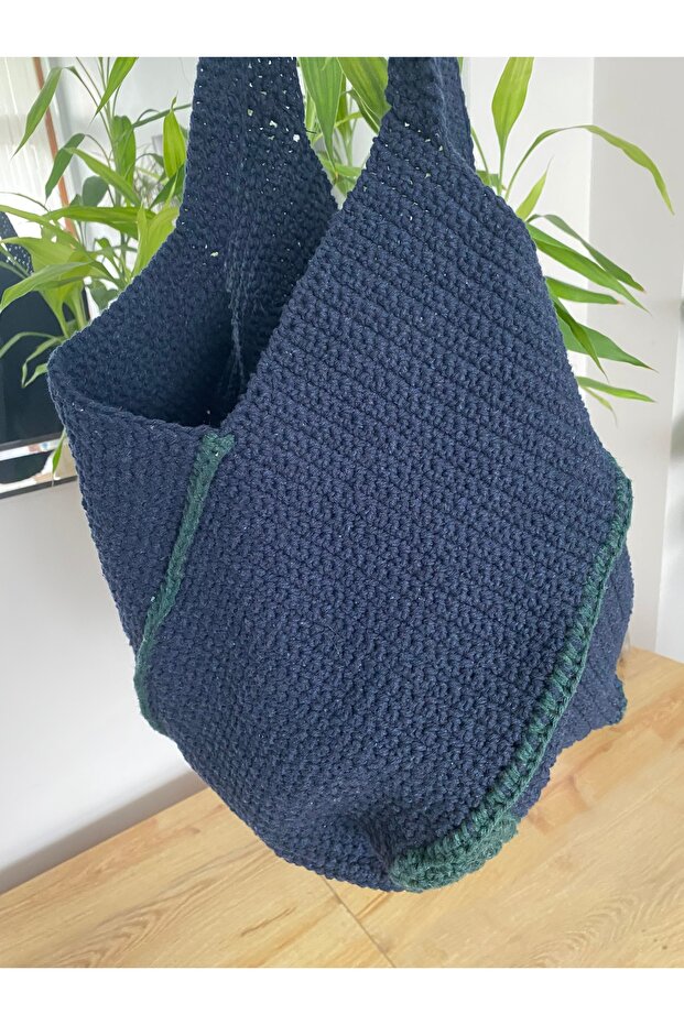 El Yapımı Örgü Omuz Çantası - 5