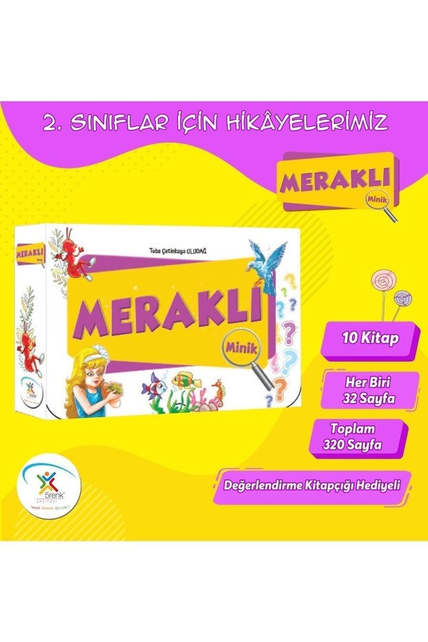 5 Renk Yayınları Curious Little Boxed Story Set Series (10 Books) Degerkitap