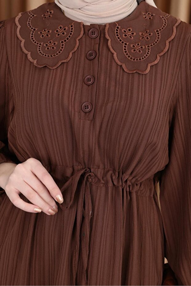 Bebe Yaka Elbise - 4