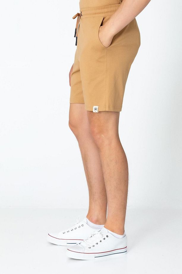 Erkek Camel Fit Kalın Penye Rahat Sade Klasik Şort - 2