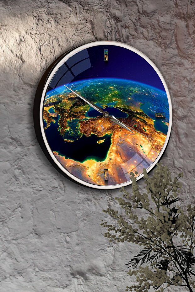 ساعة حائط العالم - 29 سم - 5