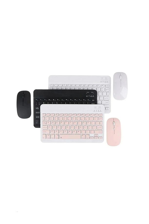İos Android İpad Uyumlu Kablosuz Klavye Mouse Set - 2