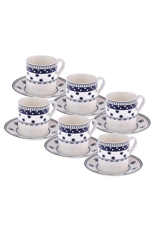 Ethnic Mix New Bone 6 Kişilik Kahve Fincan Takımı 90 ml - 5
