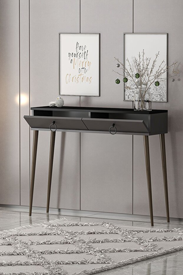 Bella Dresuar Siyah Antrasit - 3