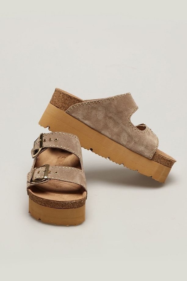 Nesren Slipper Mantar Taban Hakiki Süet Deri Terlik - 3