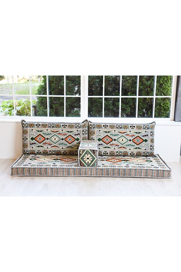 1.kalite Şark Köşesi Takımı Anadolu Gri Modeli Sünger Dahil - 1