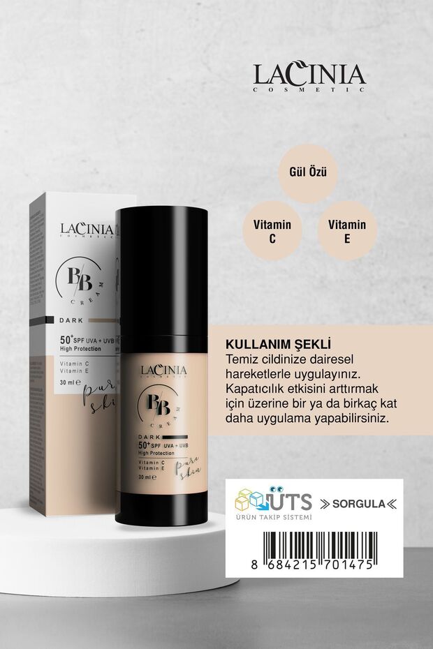 BB Cream Dark 30Ml UVA / UVB 50SPF - 3