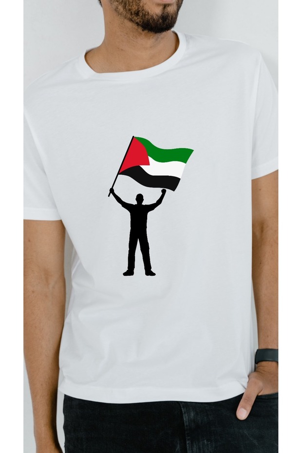 تي شيرت بنمط فلسطين - 1