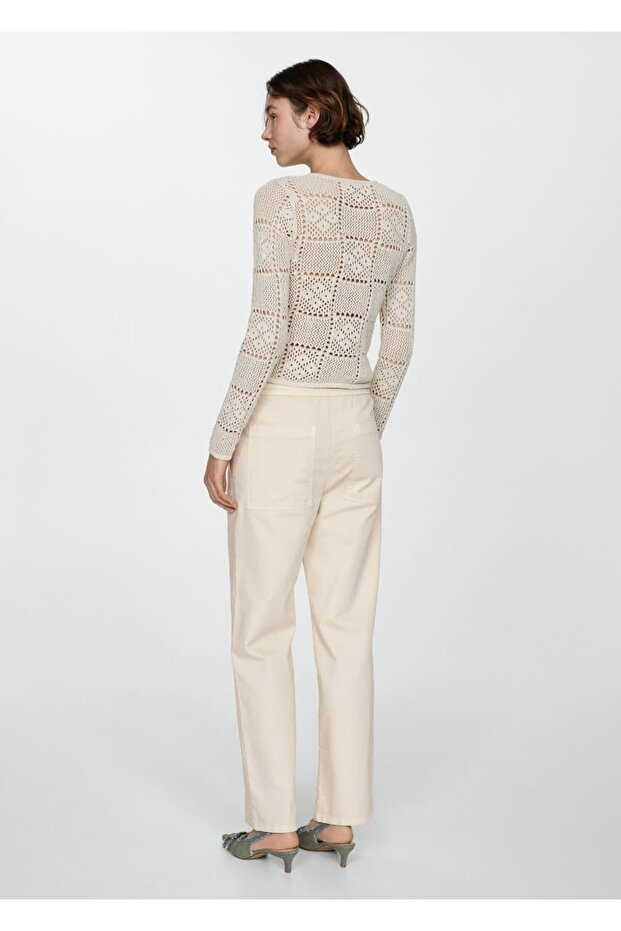 Beli Elastik Düz Jean - 4