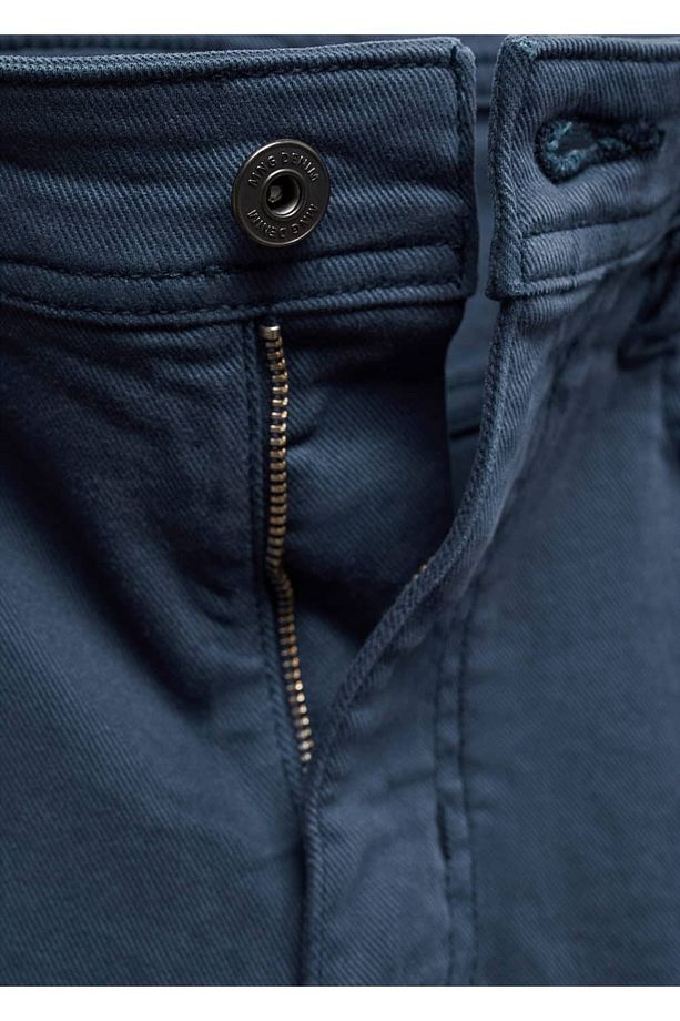 Slim fit kot bermuda şort - 6