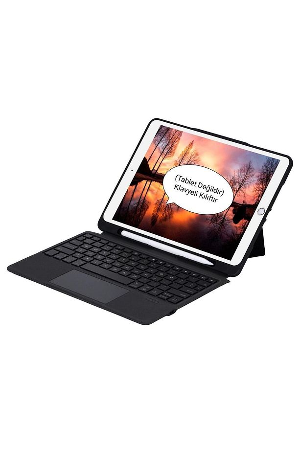 Ipad 8. Ve 9. Nesil 2020 /2021 10.2 Inç Bluetooth Kablosuz Klavyeli Kılıf - 2