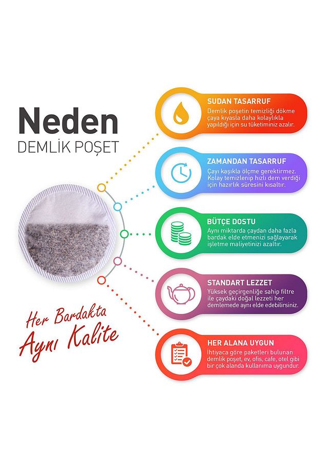 Premium Demlik Poşet Siyah Çay 100x3,2 gr X 2 Adet - 4