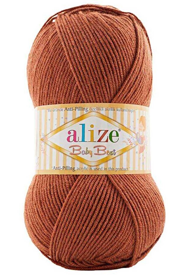 ALİZE BABY BEST 100 GR1 قطعة 572 قهوة حمراء
