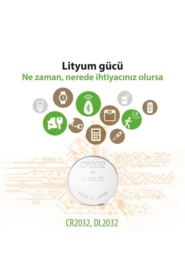 Cr-2032 Lityum 3 Volt Pil 5'li Paket - 3