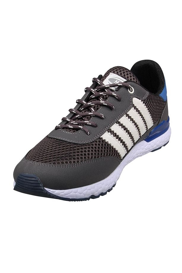 Gri - Erkek Bağcıklı Joggıng Ayakkabı 221-2349mr 550 - 3