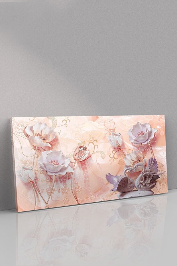 Kuğular Kanvas-canvas Tablo - 2