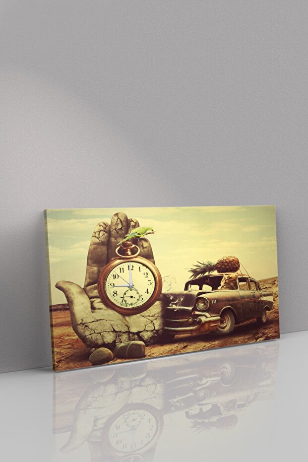 Surreal Saatli Kanvas - Canvas Tablo - 2