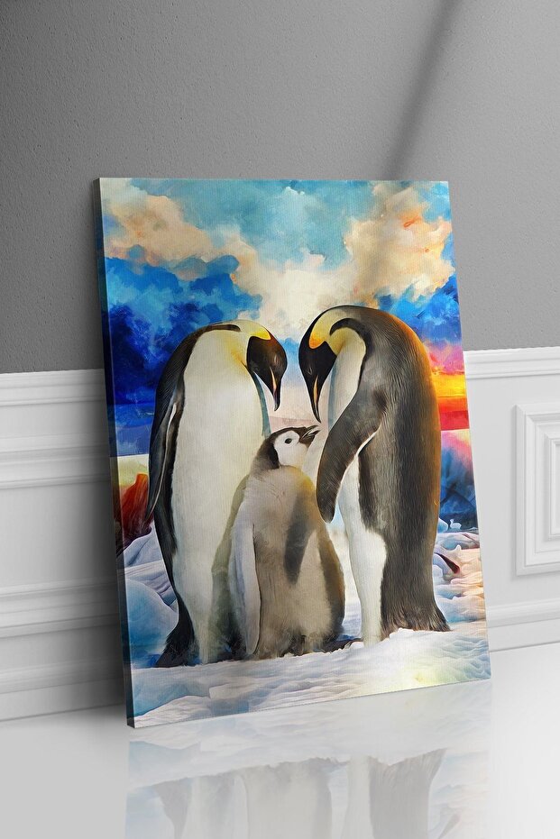 Penguen Kanvas - Canvas Tablo - 3