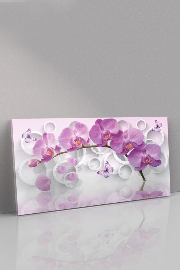 Mor Orkide Kanvas-canvas Tablo - 2