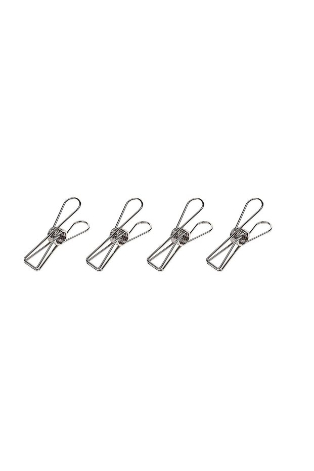 Stainless Steel Tiny Latch - Quadruple, Metallic Gray