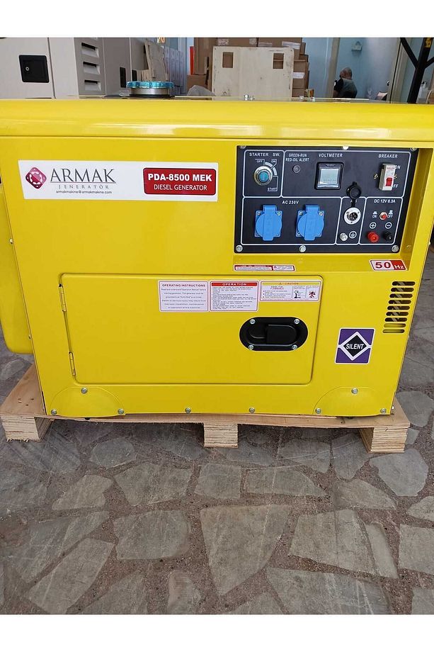 Pda-8500 Tek 7,5 Kva Dizel Kabinli Trifaze Portatif Jeneratör - 2