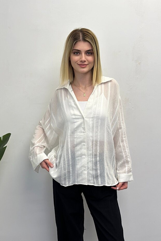 Women's Shirt - Transparent Detailed