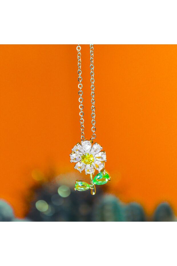 Papatya Model Gold Kolye - 1