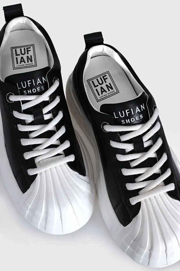 Yüksek Taban  Siyah Kadın Sneaker Ayakkabı - 3