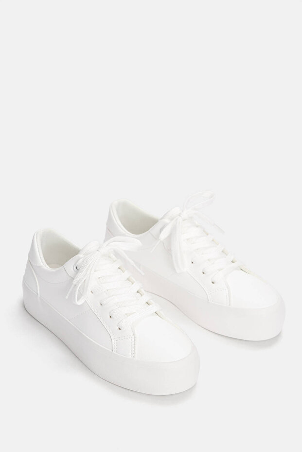 Kalın tabanlı basic spor ayakkabı - 4