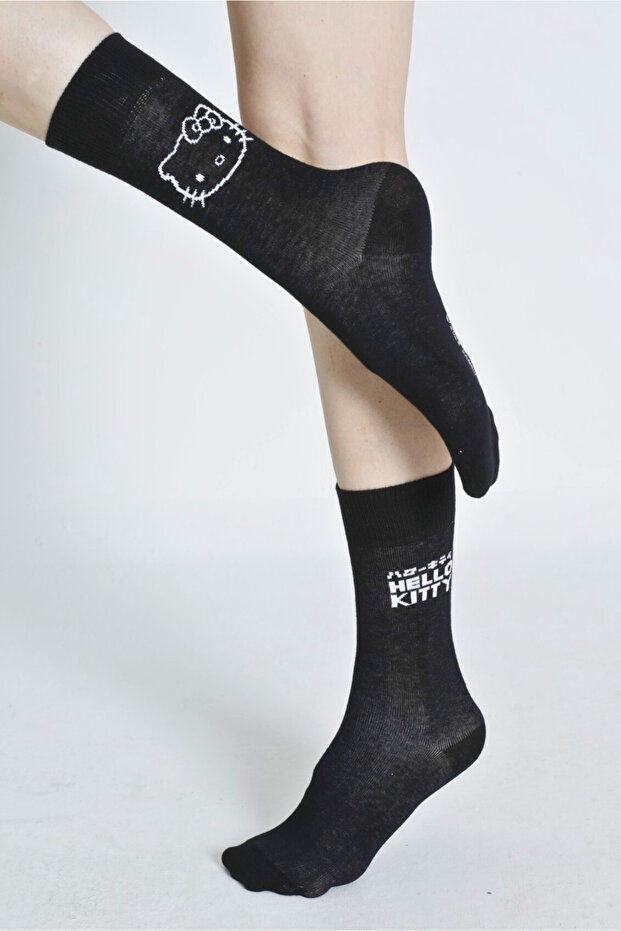 ROZ-87/3 Patterned Licensed Black Socks - 6