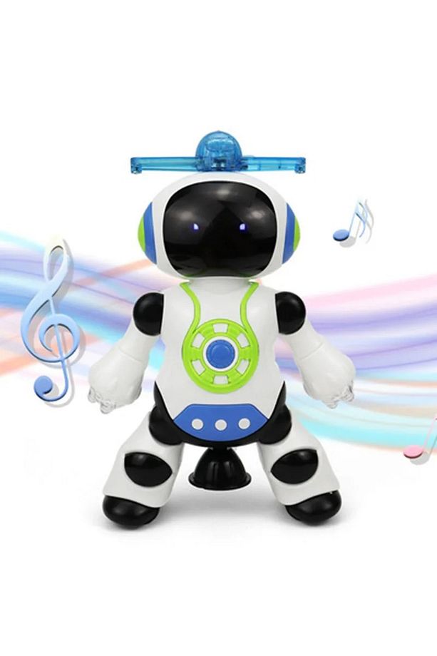 DANS EDEN ROBOT PERVANELİ 3D IŞIKLI SESLİ MÜZİKLİ PİLLİ ROBOT OYUNCAK - 6