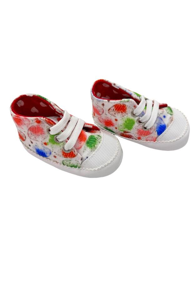 kız Bebek Ayakkabısı/ Bağcıklı Yumuşak Kaymaz Taban Makosen/ilk Adım Bebek Ayakkabısı - 3