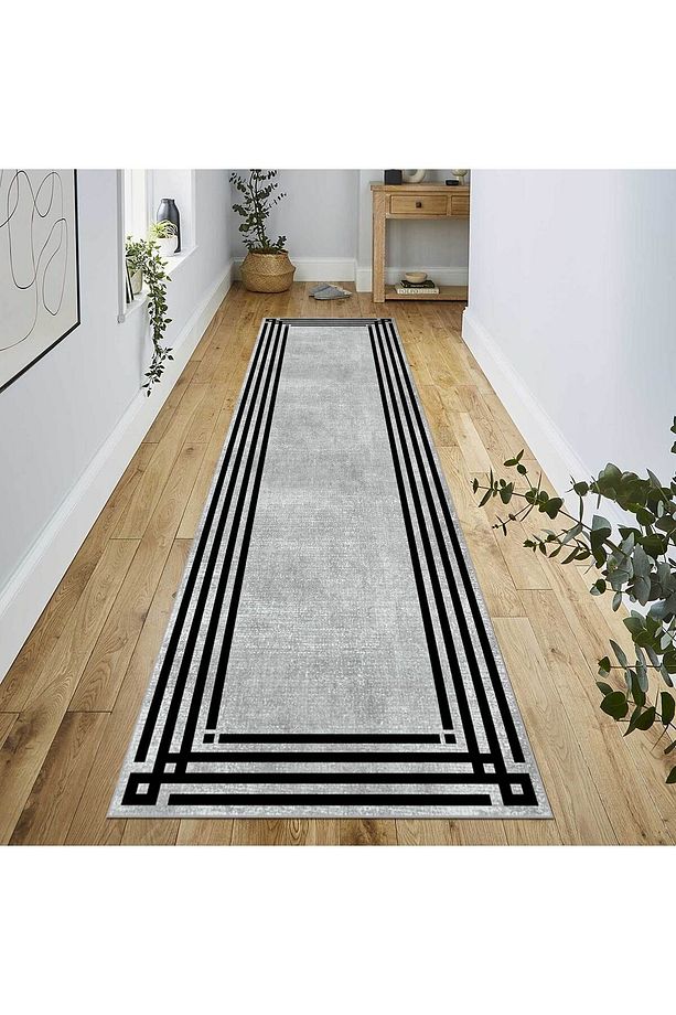 Modern Dijital Baskı Dört Mevsim Yıkanabilir Kaymaz Taban Salon Halısı Mutfak Halısı Yolluk YVH - 1